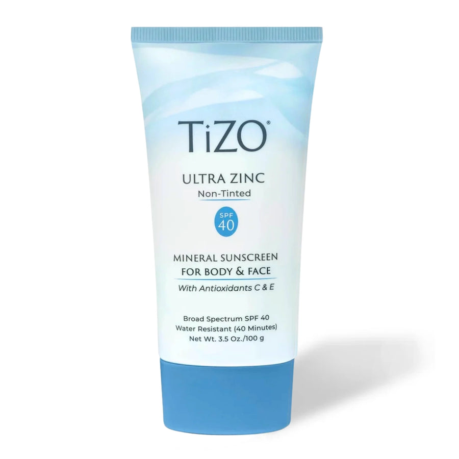 TIZO Ultra Zinc Mineral Sunscreen for Body & Face Non-Tinted SPF 40 Zinc Oxide 20%