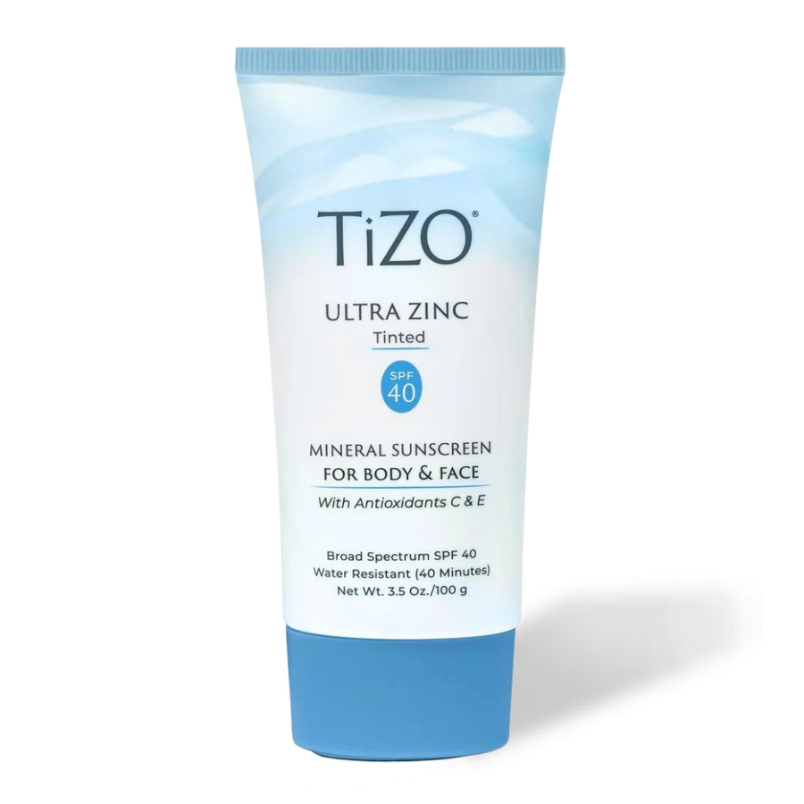 TIZO Ultra Zinc Mineral Sunscreen for Body & Face Tinted SPF 40 Zinc Oxide 20%