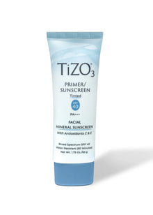 TIZO3 Facial Tinted Primer Sunscreen SPF 40 Zinc Oxide 3.8%